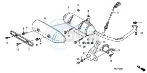 FES125B drawing EXHAUST MUFFLER