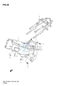 GSX-R1000 (E3-E28) drawing FRAME