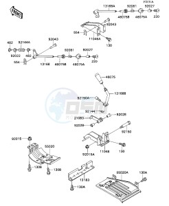 KAF 540 C [MULE 2010] (C1) [MULE 2010] drawing FRAME FITTING-- LEVER- -