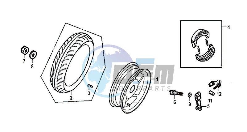 REAR WHEEL / ALLO 50 (25 KM/H) (AJ05WA-NL) (L8-M0)