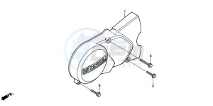 C90 drawing LEFT CRANKCASE COVER (C90P/T)