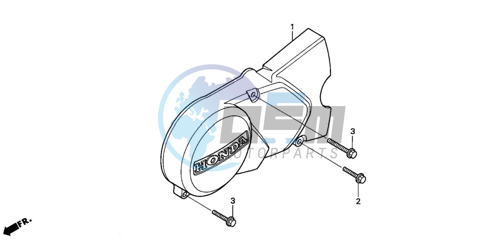 LEFT CRANKCASE COVER (C90P/T)