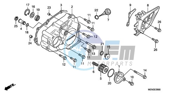 L. CRANKCASE COVER