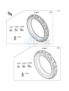 NINJA 250R EX250KCF GB XX (EU ME A(FRICA) drawing Tires