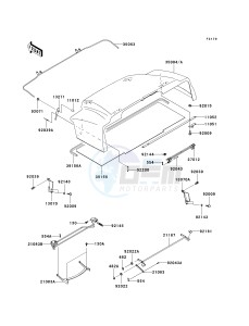 KAF 620 J [MULE 3010 TRANS4X4] (J6J-J8F) J6F drawing FENDERS