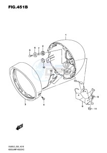 VL800 INTRUDER EU drawing HEADLAMP HOUSING