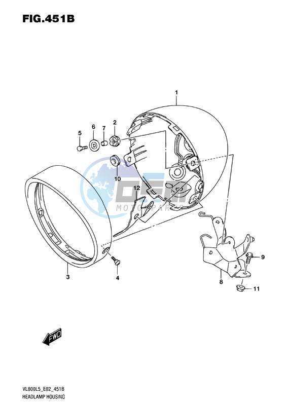 HEADLAMP HOUSING