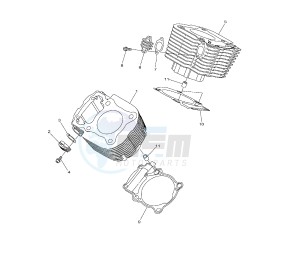 XVS A MIDNIGHT STAR 950 drawing CYLINDER