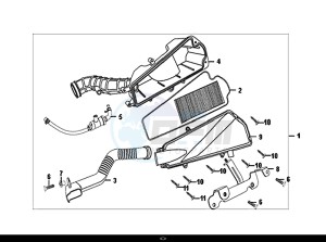 ORBIT II 50 (45 KM/H) (AE05W8-EU) (L8-M0) drawing AIR CLEANER