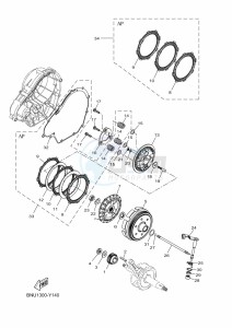 MT125 MTN125-A (BSU1) drawing CLUTCH