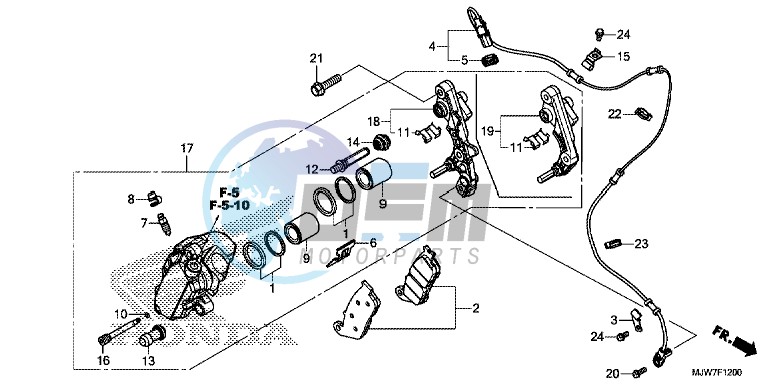 FRONT BRAKE CALIPER