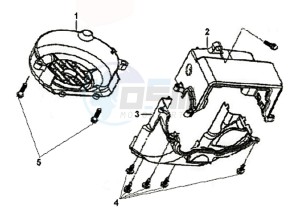 SYMPHONY 50 45KMH drawing SHROUD ASSY