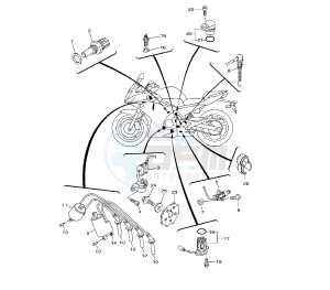 XJ6-FA DIVERSION ABS 600 drawing ELECTRICAL 1