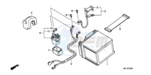 CBR1000RR9 UK - (E / MKH TRI) drawing BATTERY (CBR1000RR)