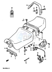 GSX-R750 (J-K-L) drawing SEAT (MODEL K L)