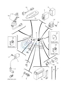 TT-R50 TT-R50E (2CJE 2CJF 2CJG) drawing ELECTRICAL 1