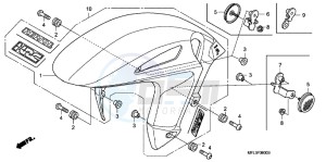 CBR1000RRB drawing FRONT FENDER