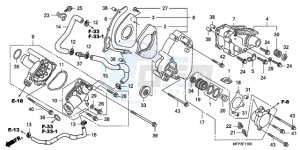 CB1300A9 France - (F / ABS CMF MME TWO) drawing LEFT REAR COVER/WATER PUM P