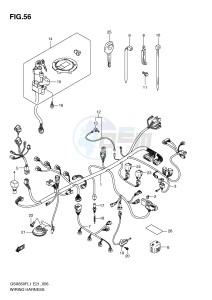 GSX650F (E21) Katana drawing WIRING HARNESS (GSX650FAL1 E21)