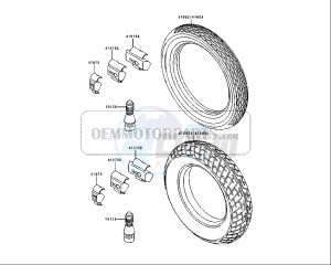 ZZR 250 (EU) drawing TIRES