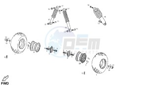 DFW - 50 CC VTHMA05A drawing FRONT WHEEL