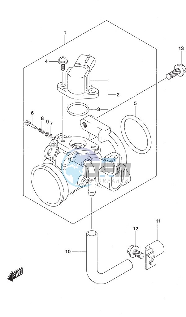 Throttle Body Non-Remote Control