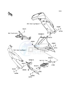 ER-6f EX650C9F GB XX (EU ME A(FRICA) drawing Cowling Lowers