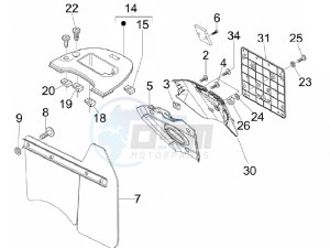 LX 125 4T E3 Vietnam drawing Rear cover - Splash guard