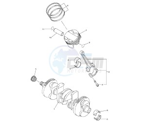 FZ8-S 800 drawing CRANKSHAFT AND PISTON