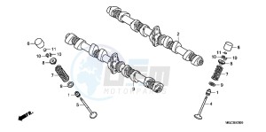 CB1100AD CB1100 ABS UK - (E) drawing CAMSHAFT/ VALVE