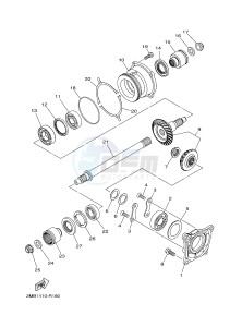 YXE700E YXE70WPXH WOLVERINE R-SPEC EPS (2MBD) drawing MIDDLE DRIVE GEAR