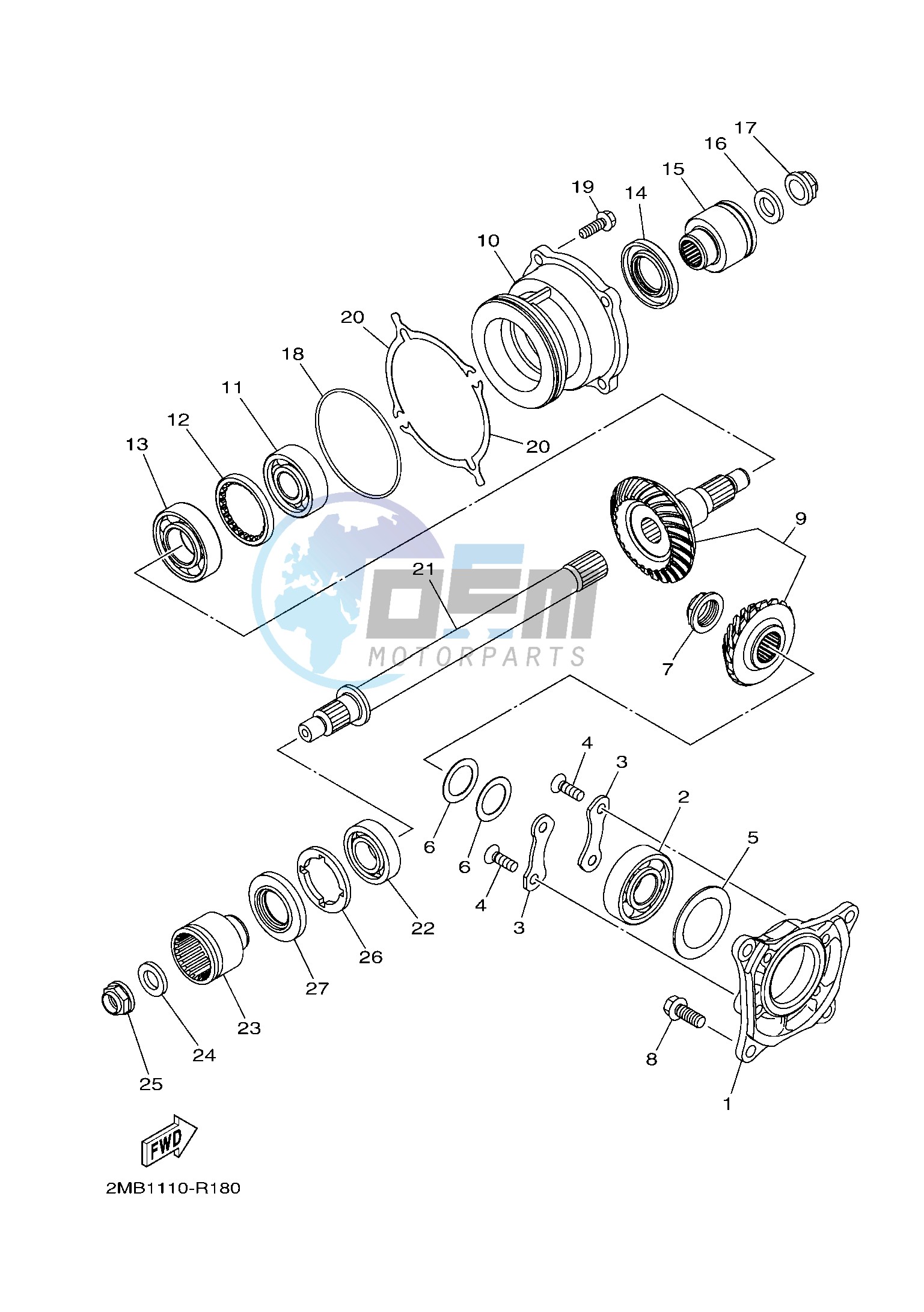 MIDDLE DRIVE GEAR