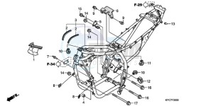 XL125VA EU / CMF - (EU / CMF) drawing FRAME BODY