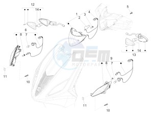 FLY 50 4T 4V USA (NAFTA) drawing Front headlamps - Turn signal lamps