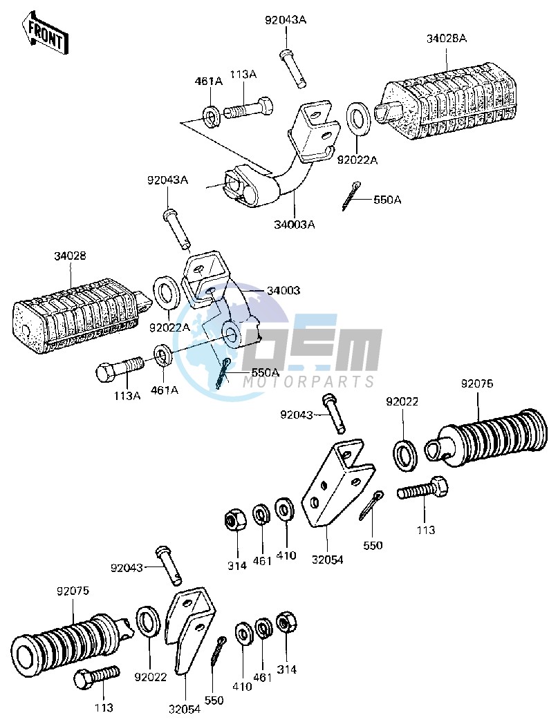 FOOTRESTS -- 81 B2- -