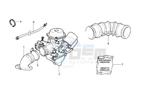 Liberty RST 125 drawing Caburetor Assy