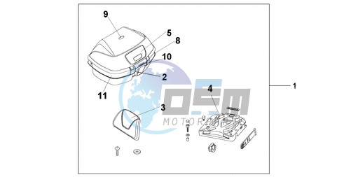 45L TOPBOX PEARL COOL WHITE