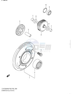 LT-A750X (P28-P33) drawing STARTER CLUTCH