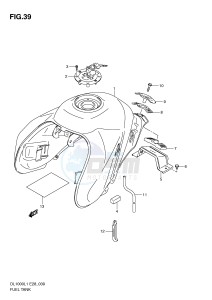 DL1000 (E28) V-Strom drawing FUEL TANK