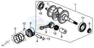 MIO 100 drawing CRANKSHAFT / PISTON / PISTON RING