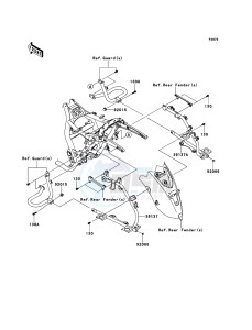 VN1700_VOYAGER_CUSTOM_ABS VN1700KDF GB XX (EU ME A(FRICA) drawing Saddlebags(Side Bag Bracket)