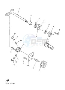 YZ450F (33DD 33DE 33DF 33DG) drawing SHIFT SHAFT