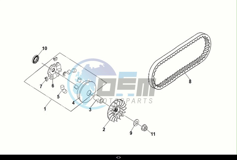 MOVABLE DRIVE FACE ASSY