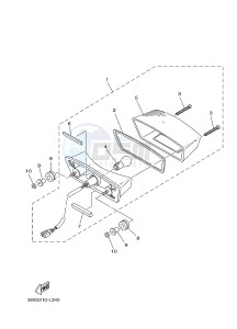 YBR125E (BN96) drawing TAILLIGHT