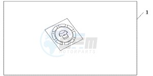 CBF1000FC CBF1000F E drawing FUEL FILLER PAD