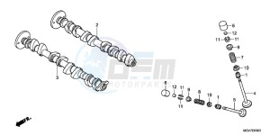 CBR600FB drawing CAMSHAFT/ VALVE