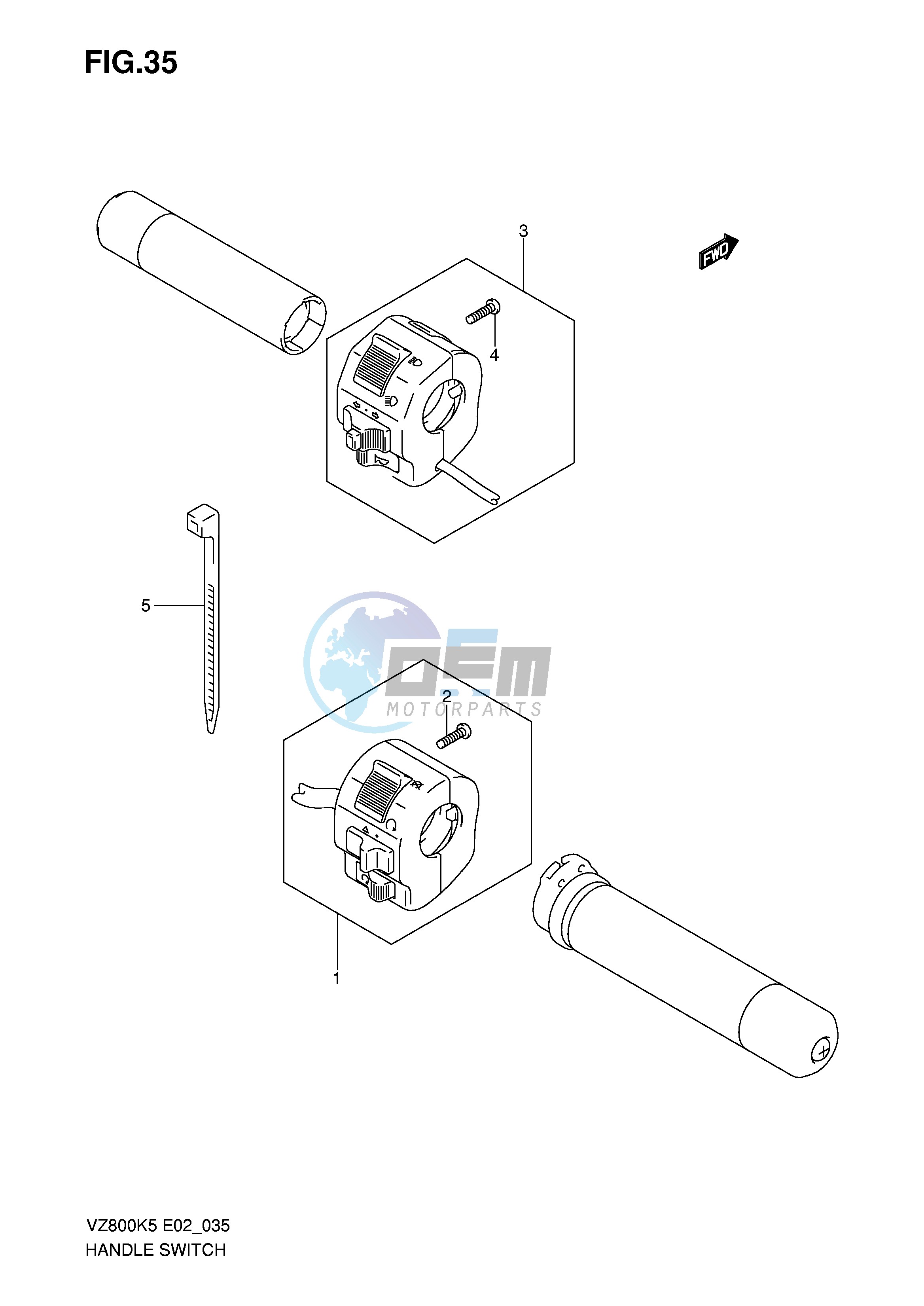 HANDLE SWITCH (MODEL K5 K6)