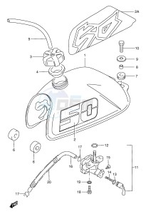 LT50 (P1) drawing FUEL TANK (MODEL L X Y)