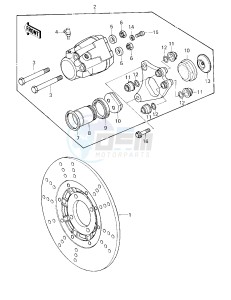 KZ 750 G [LTD II] (G1) [LTD II] drawing FRONT BRAKE