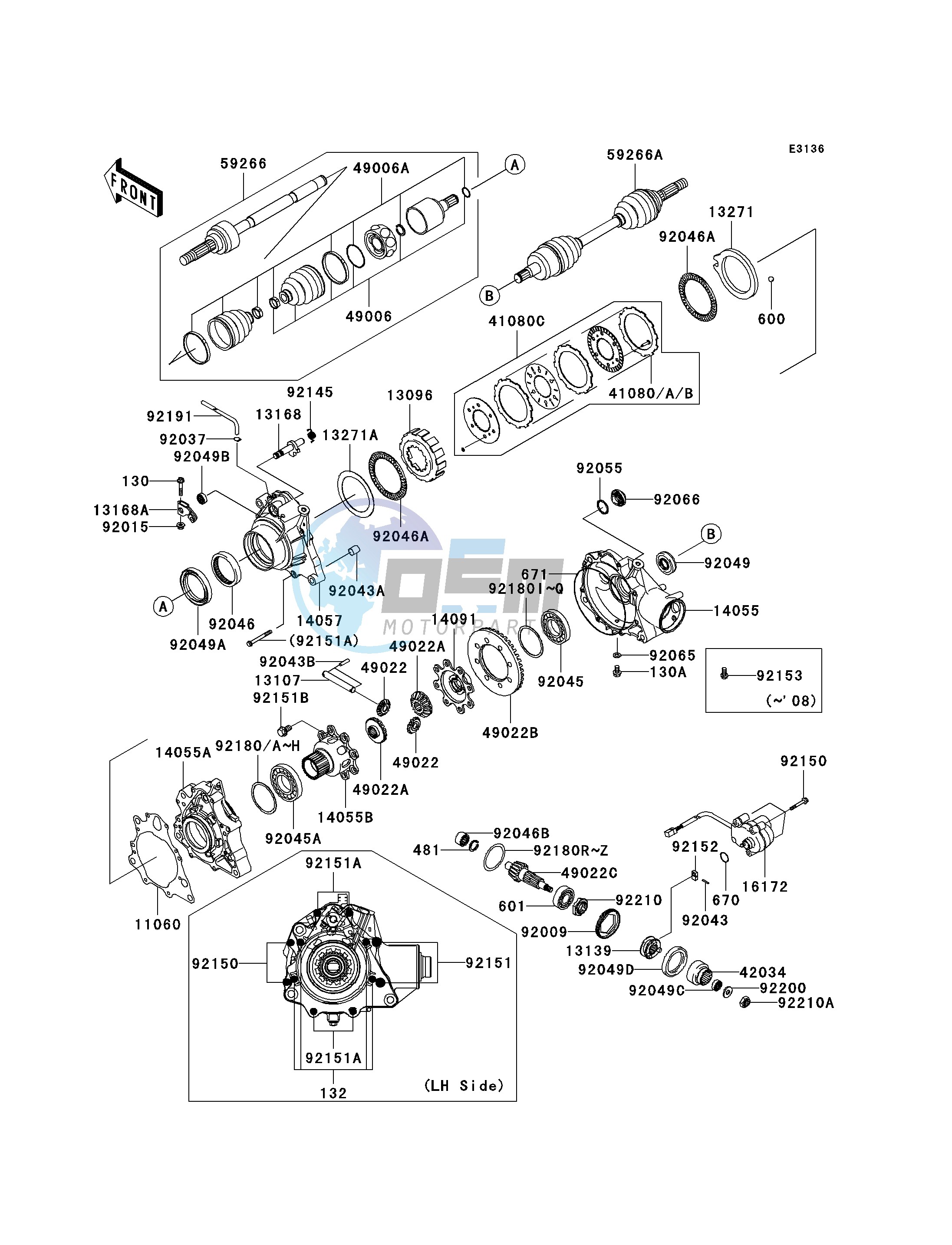 DRIVE SHAFT-FRONT